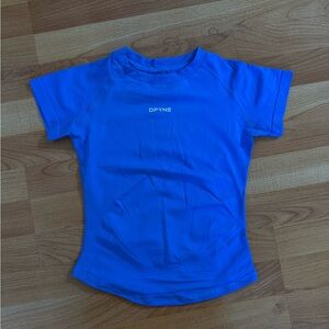 DFYNE Women's Blue Short Sleeve Tee